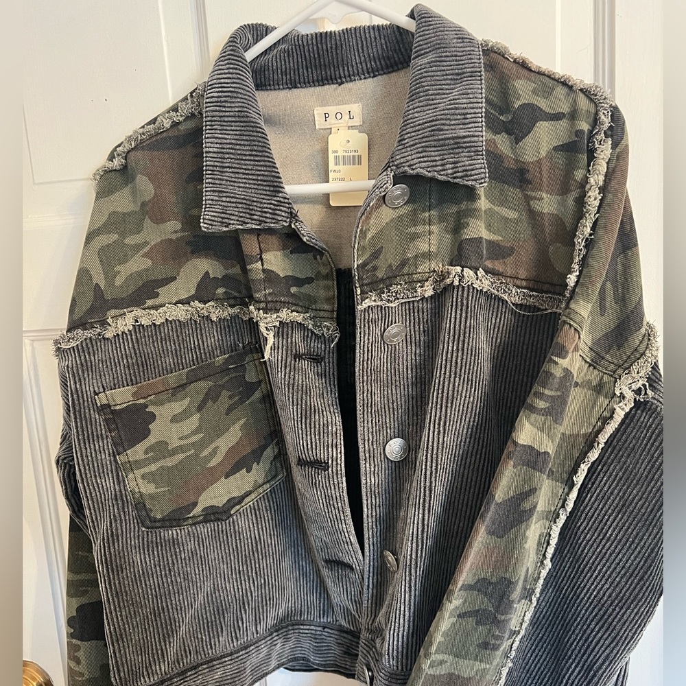POL camo black jacket